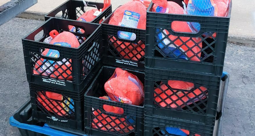 Donated turkeys